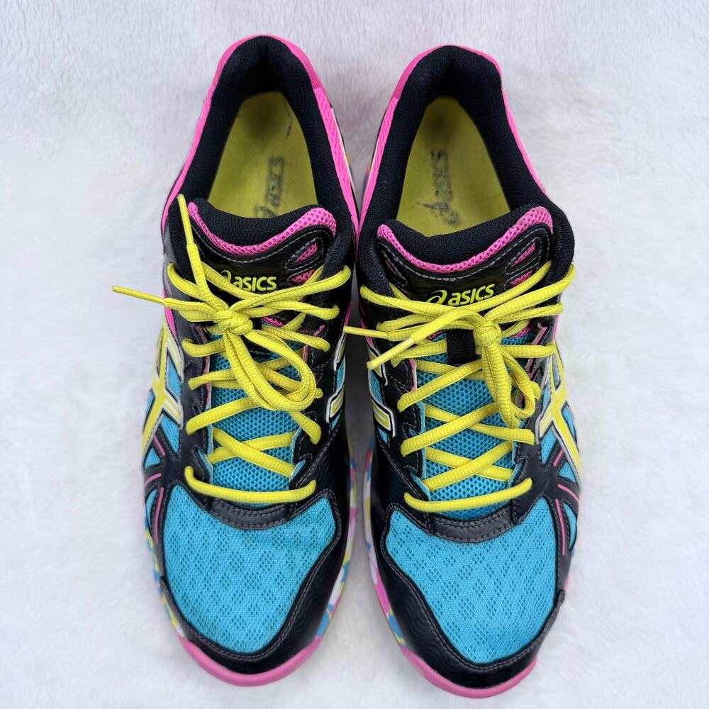 ASICS Gel Flashpoint Womens Volleyball Shoes Multi Color Size 12 B256N Athletic - Picture 7 of 9